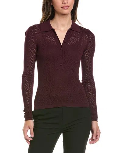 Generation Love Channah Heart Silk-blend Sweater In Red
