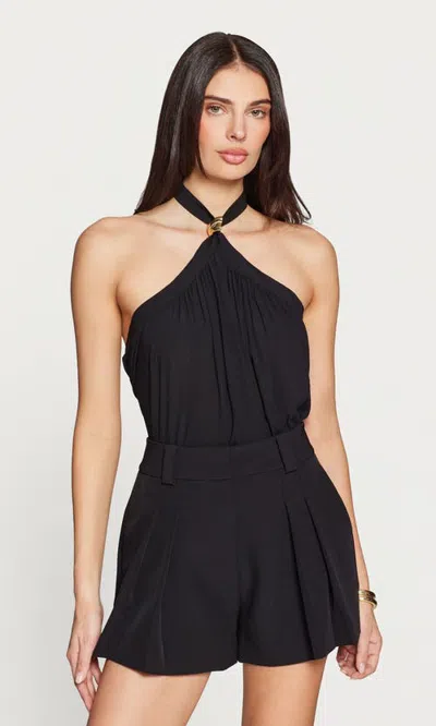 Generation Love Chelsea Halter Blouse In Black