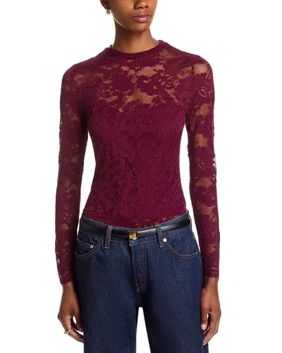 Generation Love Clayton Lace Top In Brown