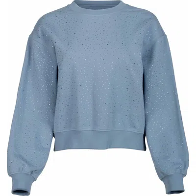 Generation Love Colby Compact Crystal Sweatshirt In Blue