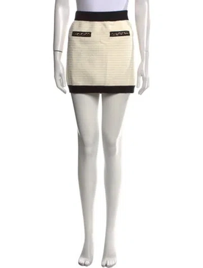 Pre-owned Generation Love Colorblock Pattern Mini Skirt In Neutral