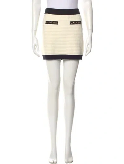 Pre-owned Generation Love Colorblock Pattern Mini Skirt In Yellow