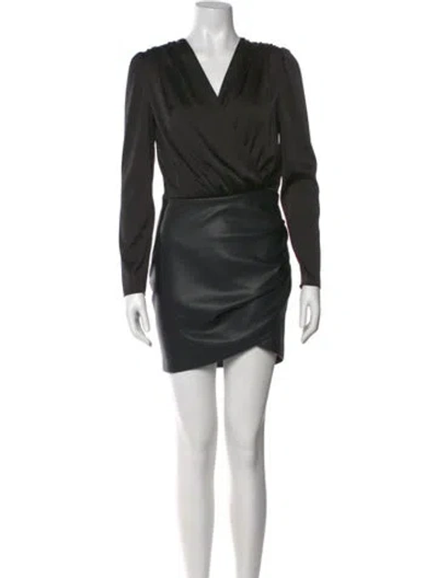 Pre-owned Generation Love Cowl Neck Long Sleeve Tunic In Black