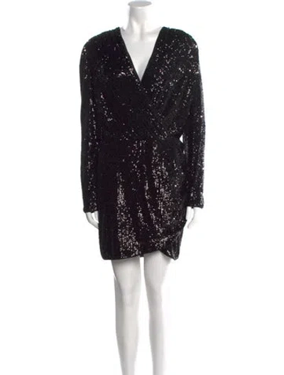 Pre-owned Generation Love Cowl Neck Mini Dress In Black