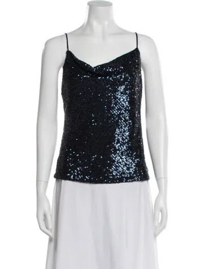 Pre-owned Generation Love Cowl Neck Sleeveless Top W/ Tags In Blue