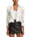 Generation Love Crawford 3d Lace Moto Jacket In White