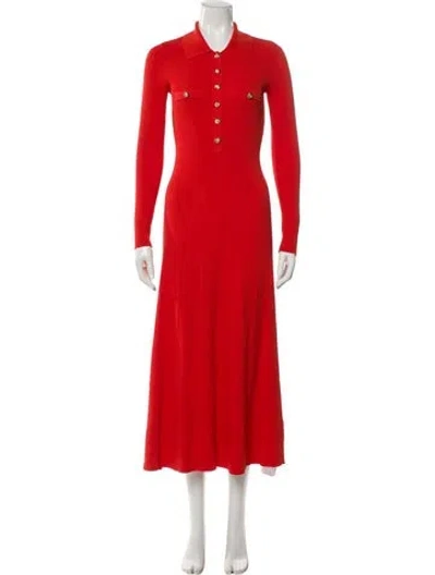 Pre-owned Generation Love Crew Neck Long Dress In Orange