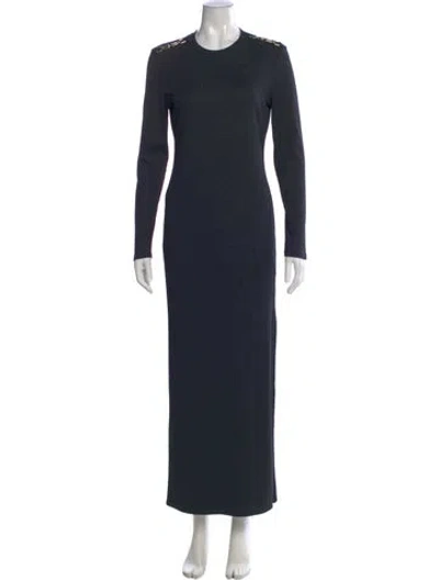 Pre-owned Generation Love Crew Neck Long Dress W/ Tags In Blue