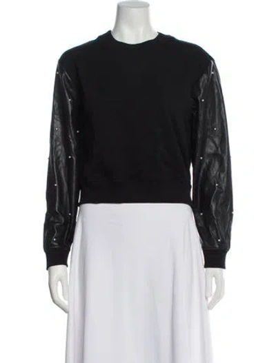 Pre-owned Generation Love Crew Neck Long Sleeve Sweatshirt In Black