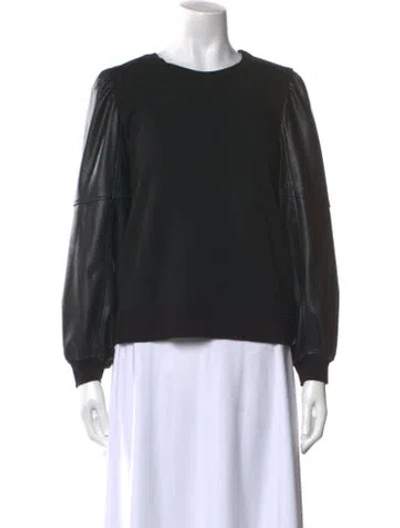 Pre-owned Generation Love Crew Neck Long Sleeve Sweatshirt In Black