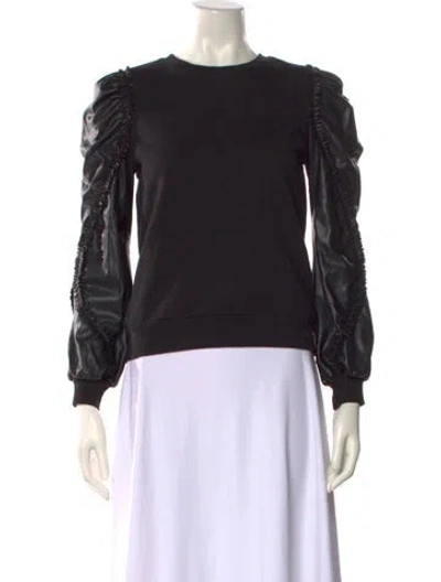 Pre-owned Generation Love Crew Neck Long Sleeve Sweatshirt In Black