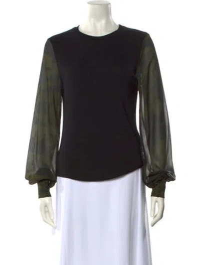 Pre-owned Generation Love Crew Neck Long Sleeve Sweatshirt In Black