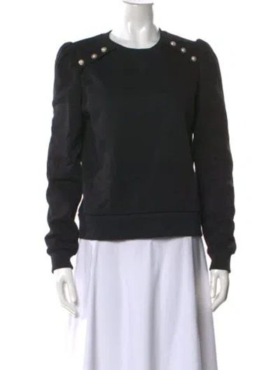 Pre-owned Generation Love Crew Neck Long Sleeve Sweatshirt In Black