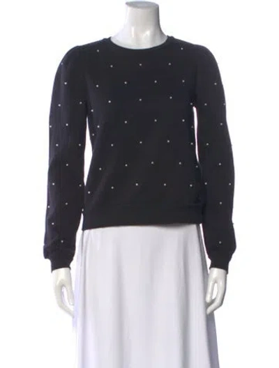 Pre-owned Generation Love Crew Neck Long Sleeve Sweatshirt In Black