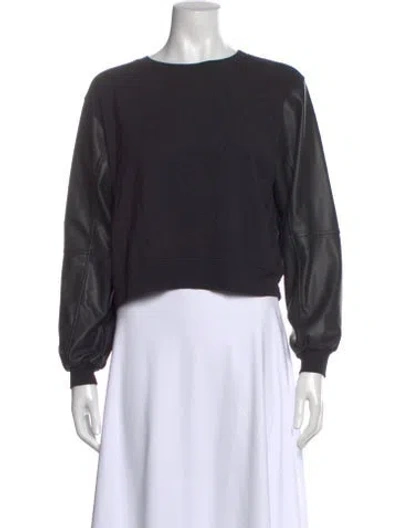 Pre-owned Generation Love Crew Neck Long Sleeve Sweatshirt In Black