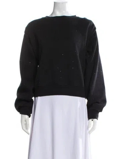 Pre-owned Generation Love Crew Neck Long Sleeve Sweatshirt In Black