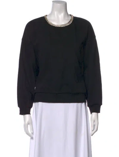 Pre-owned Generation Love Crew Neck Long Sleeve Sweatshirt In Black