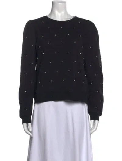 Pre-owned Generation Love Crew Neck Long Sleeve Sweatshirt In Black