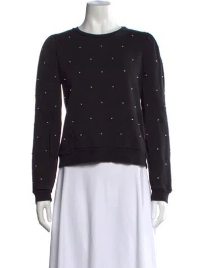 Pre-owned Generation Love Crew Neck Long Sleeve Sweatshirt In Black