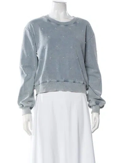 Pre-owned Generation Love Crew Neck Long Sleeve Sweatshirt In Blue