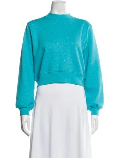 Pre-owned Generation Love Crew Neck Long Sleeve Sweatshirt In Blue