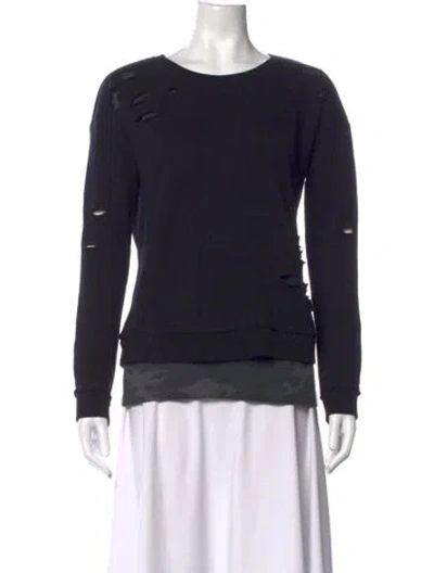 Pre-owned Generation Love Crew Neck Long Sleeve Sweatshirt In Blue