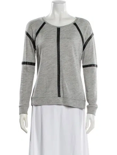 Pre-owned Generation Love Crew Neck Long Sleeve Sweatshirt In Gray