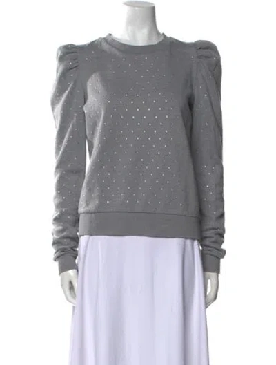 Pre-owned Generation Love Crew Neck Long Sleeve Sweatshirt In Gray