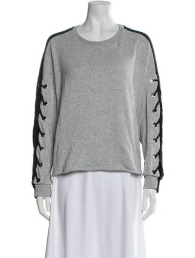 Pre-owned Generation Love Crew Neck Long Sleeve Sweatshirt In Gray