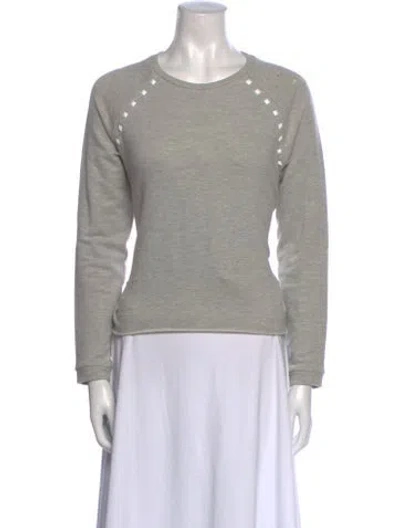 Pre-owned Generation Love Crew Neck Long Sleeve Sweatshirt In Gray