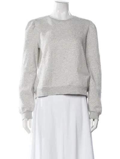 Pre-owned Generation Love Crew Neck Long Sleeve Sweatshirt In Gray