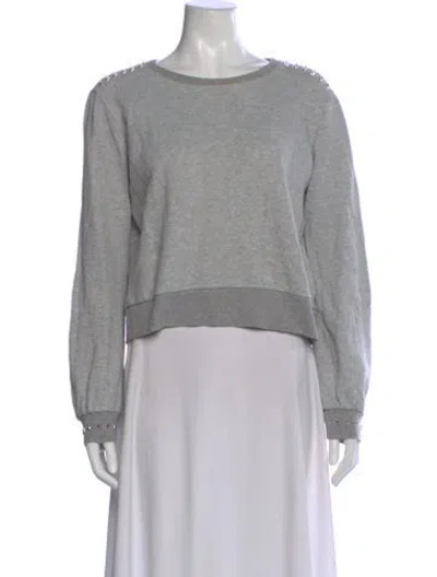 Pre-owned Generation Love Crew Neck Long Sleeve Sweatshirt In Gray