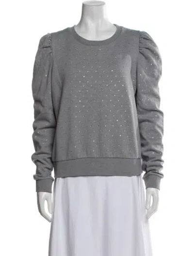 Pre-owned Generation Love Crew Neck Long Sleeve Sweatshirt In Grey