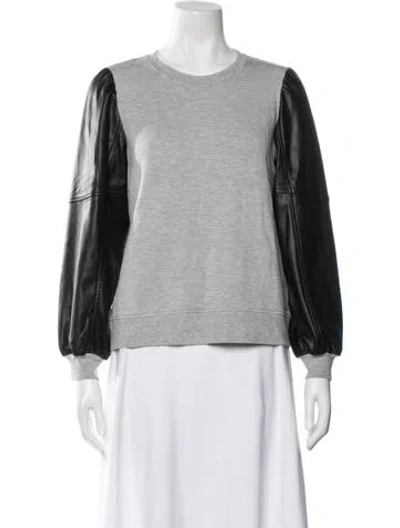 Pre-owned Generation Love Crew Neck Long Sleeve Sweatshirt In Grey