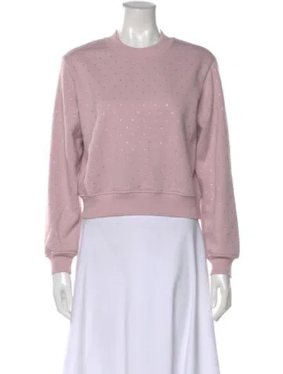 Pre-owned Generation Love Crew Neck Long Sleeve Sweatshirt In Pink