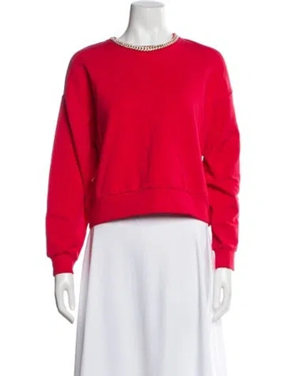 Pre-owned Generation Love Crew Neck Long Sleeve Sweatshirt In Red