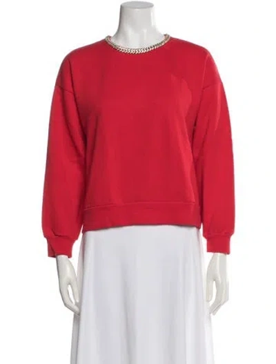 Pre-owned Generation Love Crew Neck Long Sleeve Sweatshirt In Red