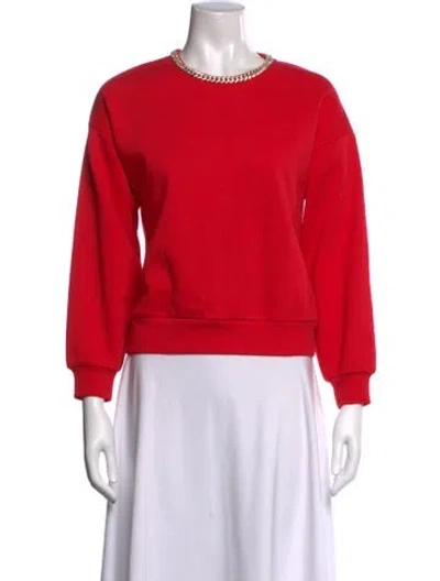 Pre-owned Generation Love Crew Neck Long Sleeve Sweatshirt In Red