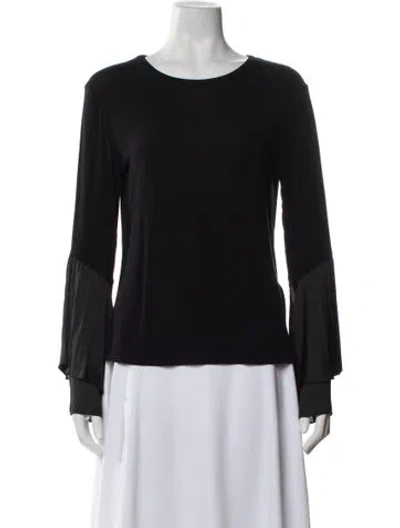 Pre-owned Generation Love Crew Neck Long Sleeve Top In Black