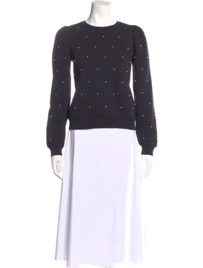 Pre-owned Generation Love Crew Neck Long Sleeve Top In Gray