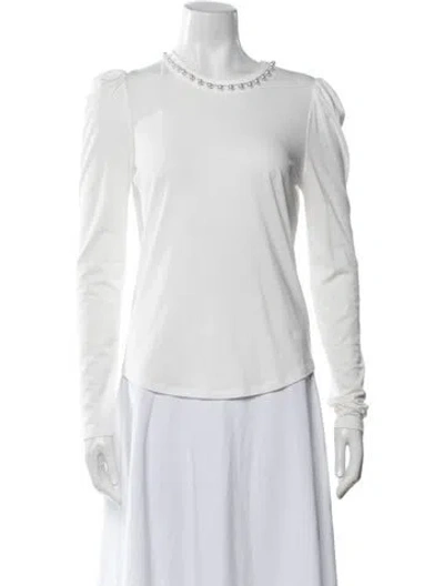 Pre-owned Generation Love Crew Neck Long Sleeve Top In Neutral