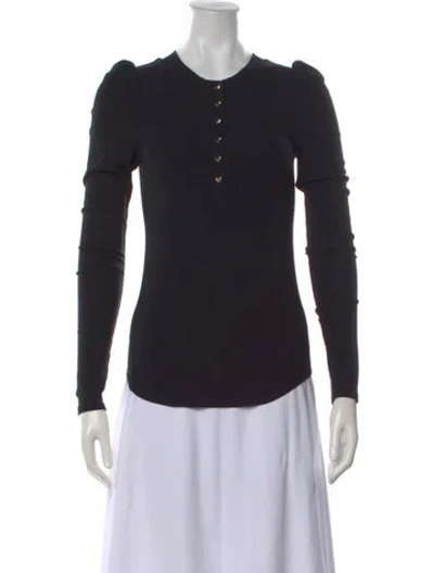 Pre-owned Generation Love Crew Neck Long Sleeve Top W/ Tags In Black