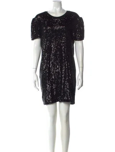 Pre-owned Generation Love Crew Neck Mini Dress In Black