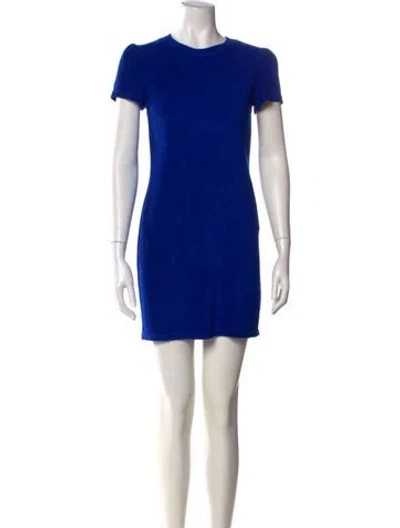 Pre-owned Generation Love Crew Neck Mini Dress In Blue