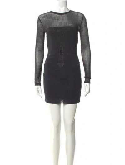 Pre-owned Generation Love Crew Neck Mini Dress W/ Tags In Black