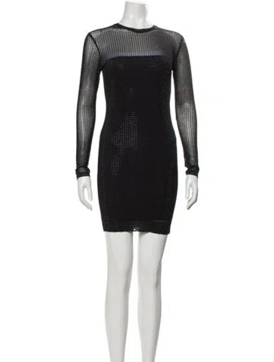 Pre-owned Generation Love Crew Neck Mini Dress W/ Tags In Black