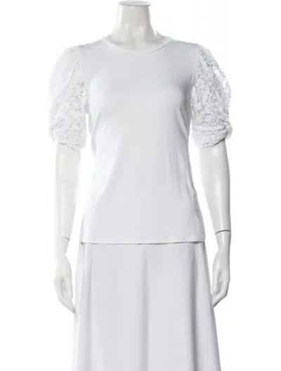 Pre-owned Generation Love Crew Neck Short Sleeve Top In White