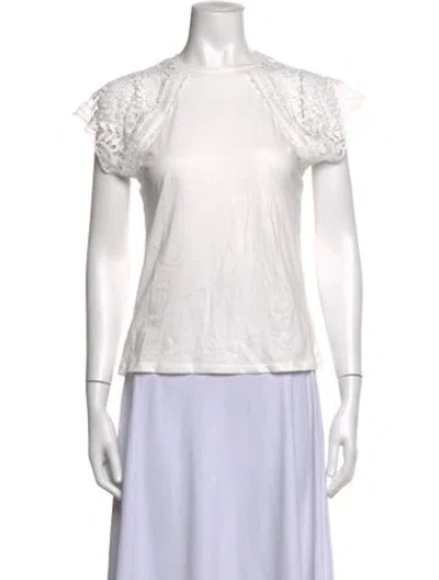 Pre-owned Generation Love Crew Neck Short Sleeve Top In White