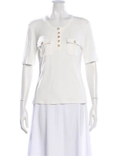 Pre-owned Generation Love Crew Neck Short Sleeve T-shirt In White