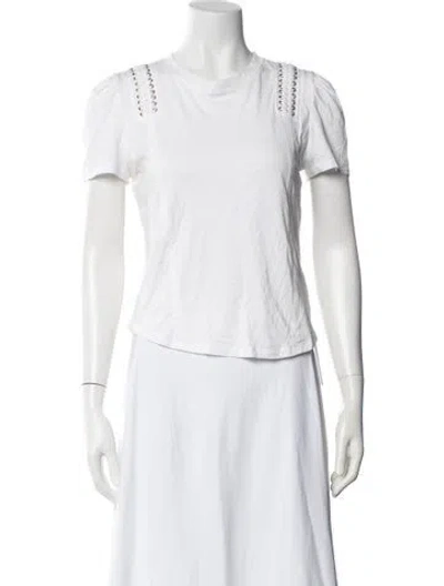 Pre-owned Generation Love Crew Neck Short Sleeve T-shirt In White